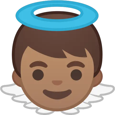  Baby Angel Medium Skin Tone Icon Emoji Boy Png Angel Emoji Png