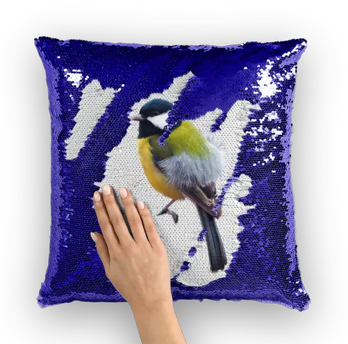  Great Tit Danny Devito Sequin Pillow Png Tit Icon