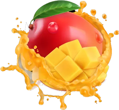  Download A Classic Non Dairy Flavor That Brings The Sweet Mango Juice Splash Png Mango Transparent Background