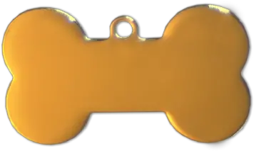  Dog Bone Tags Gold 37mm Dog Tag Bone Gold Transparent Png Dog Bone Png