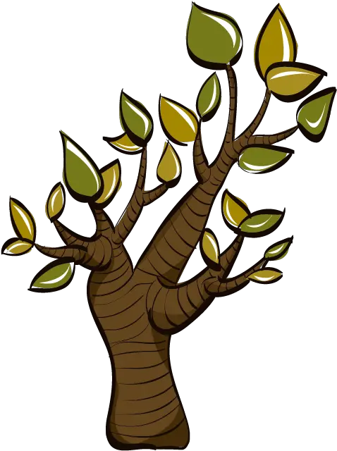  Tree Cartoon Illustration Cartoon Tree Material Png Cartoon Tree Cartoon Tree Png