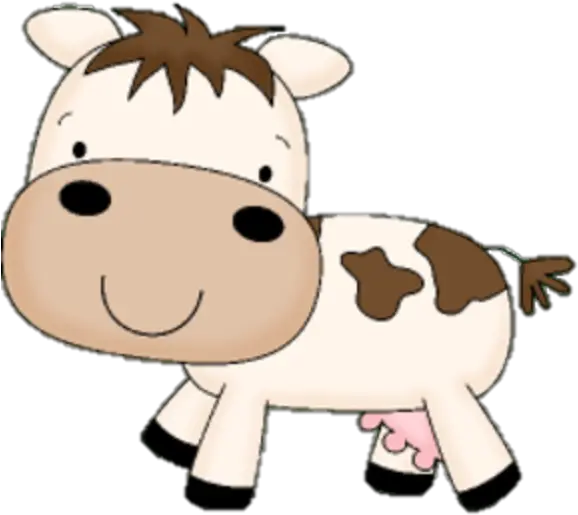  Download Hd Vector Library Cute Baby Cow Clipart Cute Farm Animal Clipart Png Cow Clipart Png