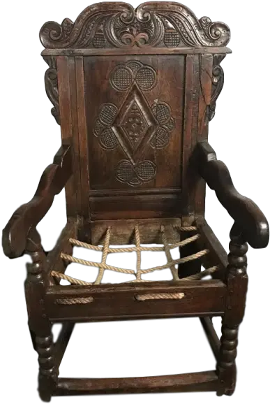  Antique Wainscot Chair English 17th Century Rocking Chair Png Throne Chair Png