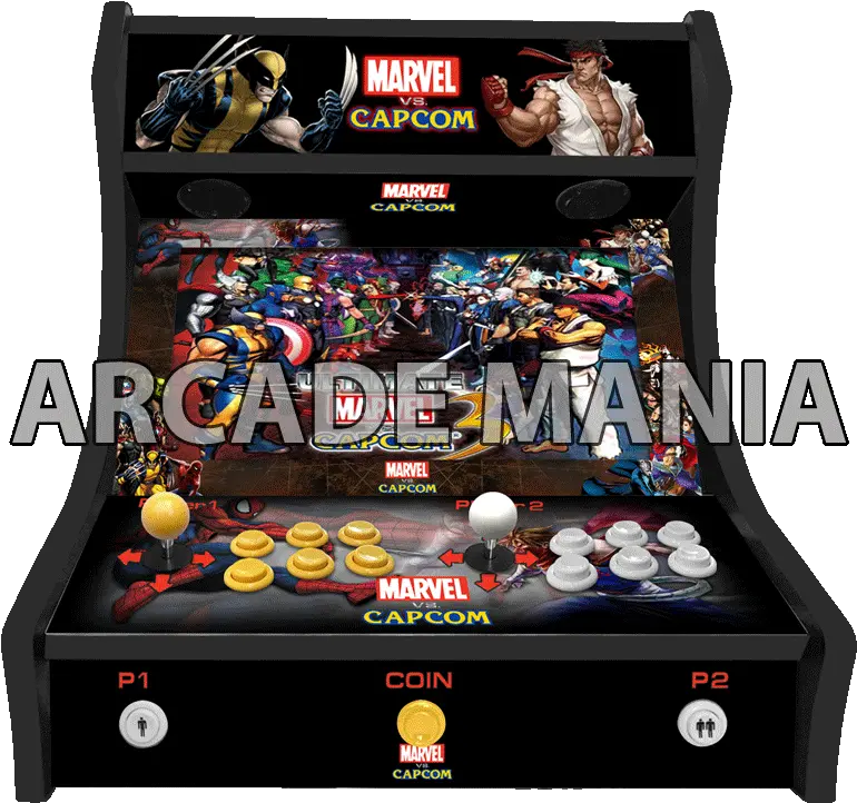  Marvel Vs Capcom 2 Player Bartop Arcade Machine Marvel Vs Capcom 2 Arcade Png Marvel Vs Capcom Png