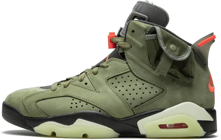  Travis Scott X Nike Air Jordan 6 Travis Scott Cactus Jack Jordans Png How To Draw Jordan Logo