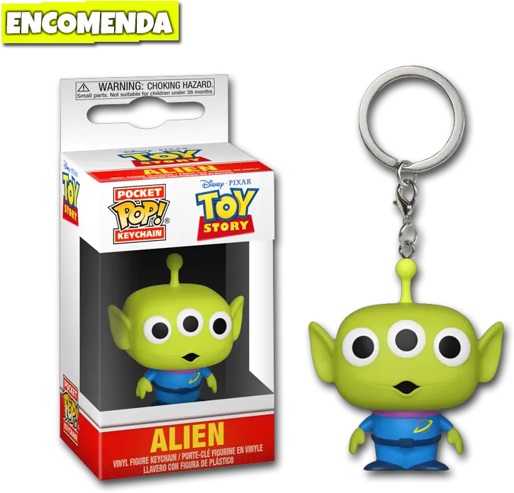  Funko Chaveiro Toy Story U2013 Alien Loja Tsc Pop Keychain Alien Glow In The Dark Png Toy Story Aliens Png