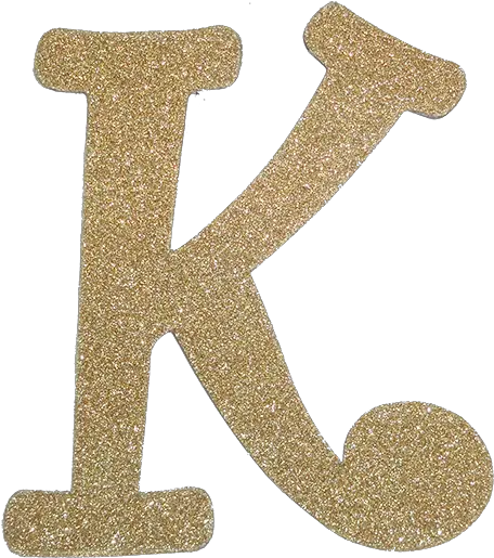  Diamond Letter K 35 Gold 1 Pc Pkg Number Png K Png