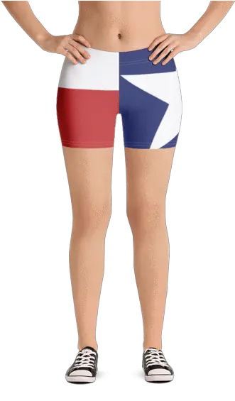  Texas Flag Spandex Shorts U2013 Swagger Leggings Png Texas Flag Png