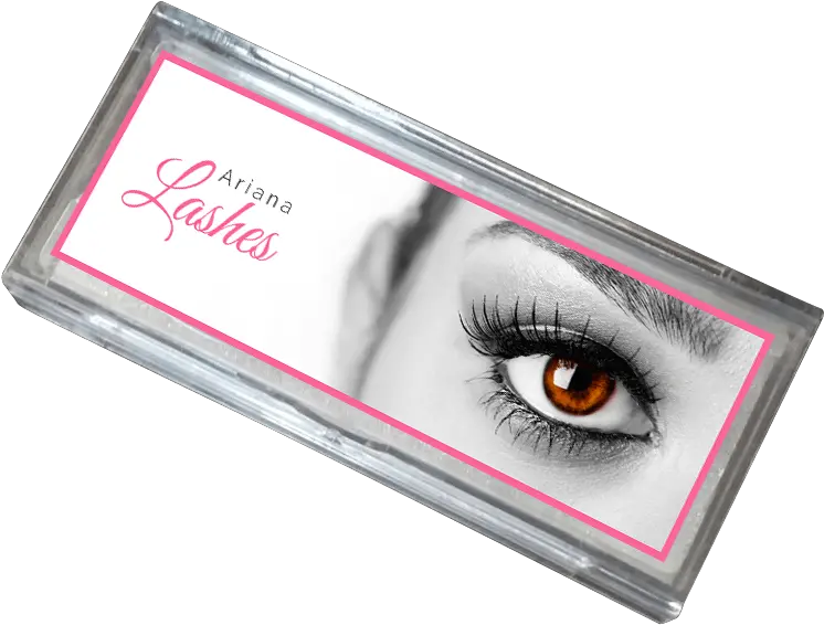  Ariana Lashes High Quality 3d Mink Lashes With Transparent Eyelash Logo Box Png Eyelash Png