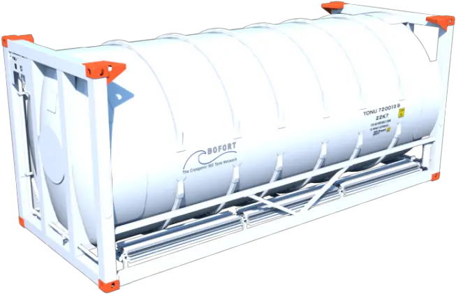  Bofort Offers Rental Services For 20 Ft Cryogenic Iso Tank 20ft Adr Tank Container Vacuum Png Tank Transparent Background