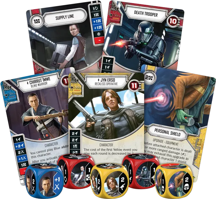  The Next Star Wars Destiny Expansion Adds Rogue One Heroes Star Wars Destiny Spirit Of Rebellion Png Emperor Palpatine Png