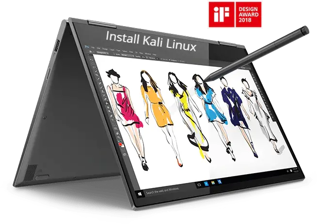  How To Install Kali Linux Harga Lenovo Yoga 730 Png Kali Linux Logo Png