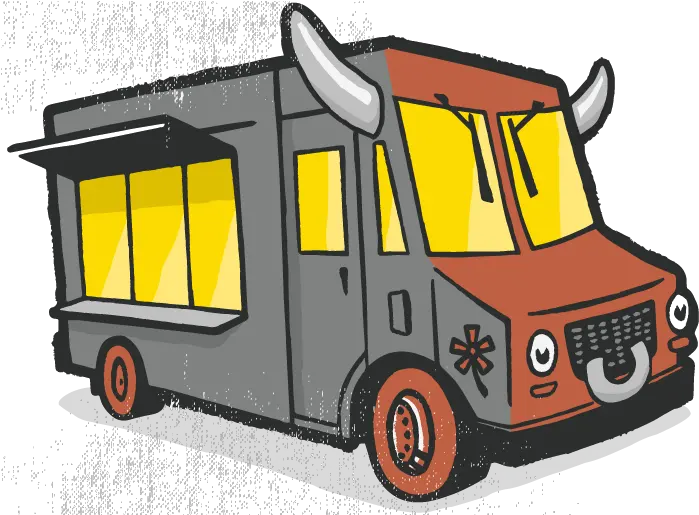  Download Our Trucks Bull Food Truck Png Image With No Cartoon Transparent Food Truck Food Truck Png