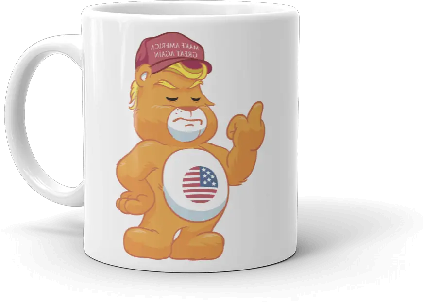  Hilarious Trump Supporter Donu0027t Care Bear With Maga Hat Mug Adult Mug Png Make America Great Again Hat Png