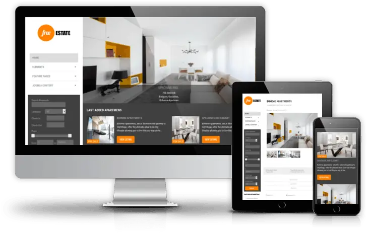  Free Estate Free U0026 Premium Real Estate Joomla Template 2019 Joomla Png Logo Templates