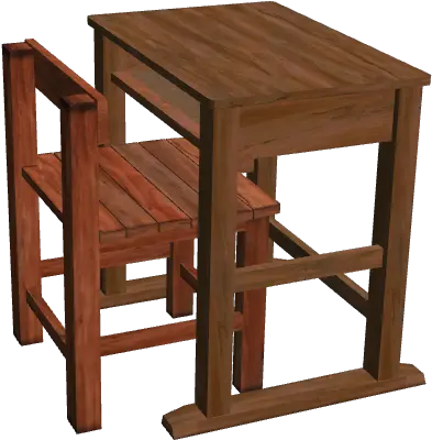  P3din Old Japaness School Desk And Chair End Table Png School Desk Png