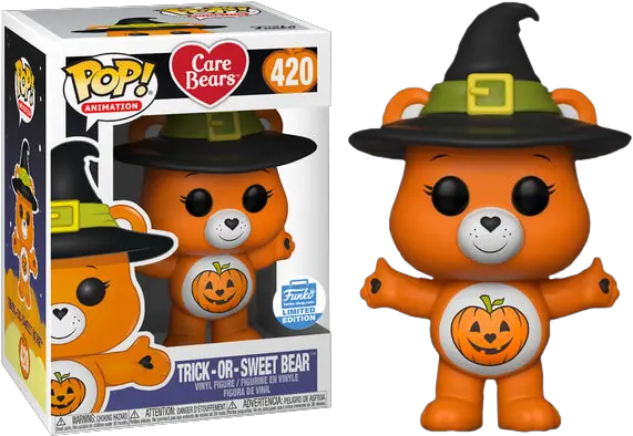  Care Bears Trickorsweet Bear Pop Vinyl Pop Vinyl Png Care Bears Png