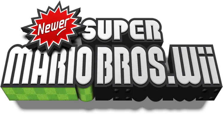  Newer Super Mario Bros New Super Mario Bros Wii Png Super Mario Brothers Logo