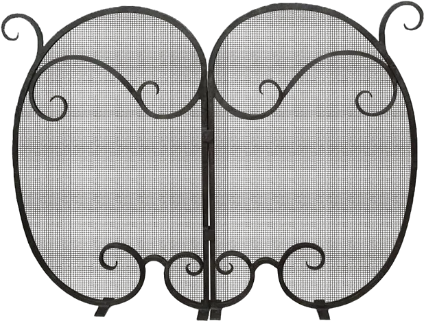  Custom Fireplace Screen Wrought Iron Scroll Design Clipart Circle Png Scroll Design Png