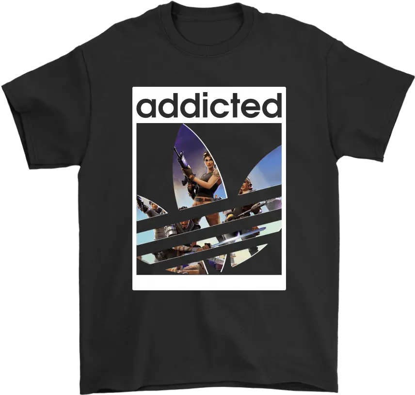  Fortnite Battle Royale X Adidas Logo Addicted Shirts U2013 Teeqq Store System Of A Down Shirt Png Fortnite Logo No Text