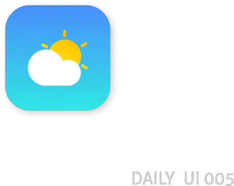  Weather App Icon Daily Ui 005 Png