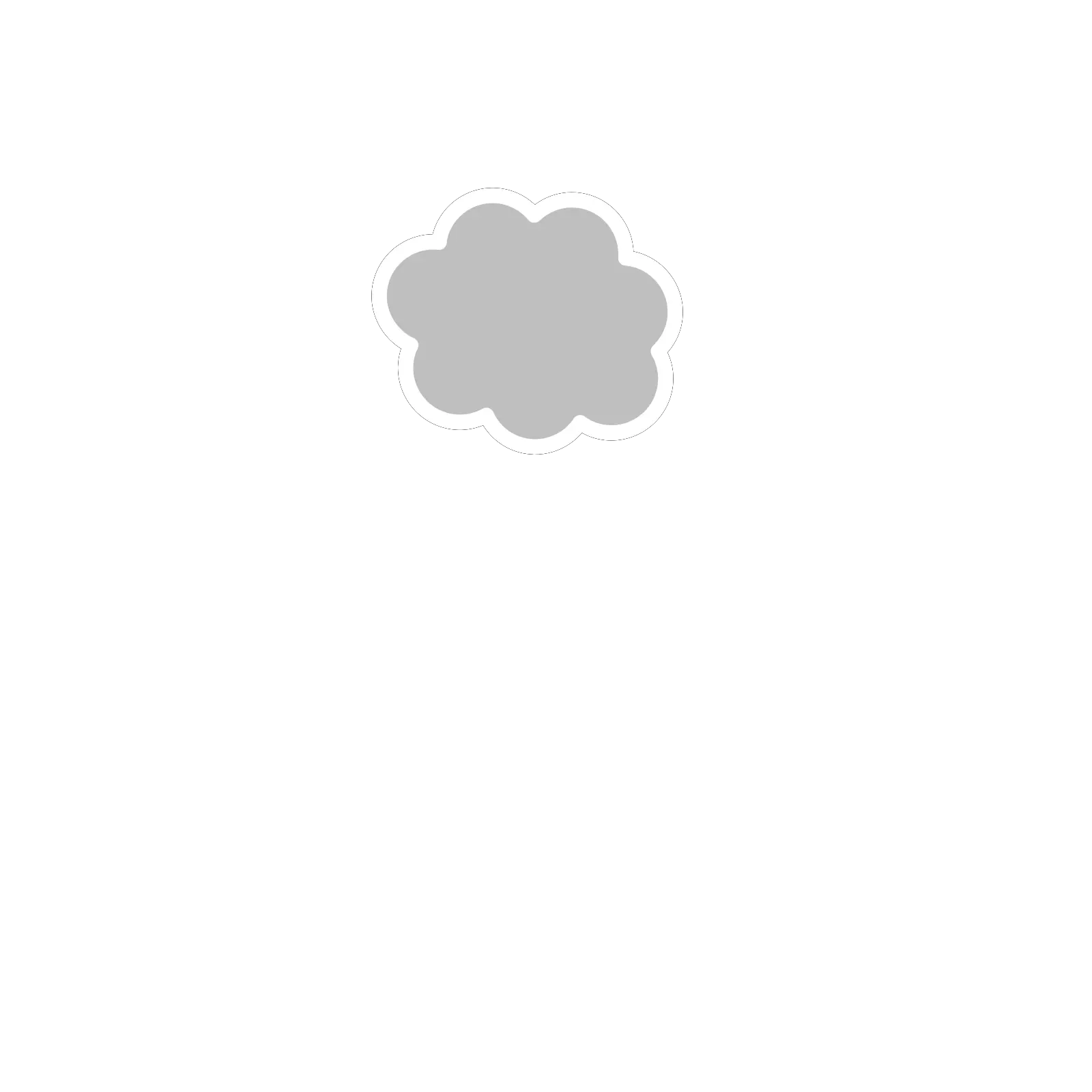  Download How To Set Use Cloud Icon White Border Clipart Png White Outline Cloud Icon White Border Png