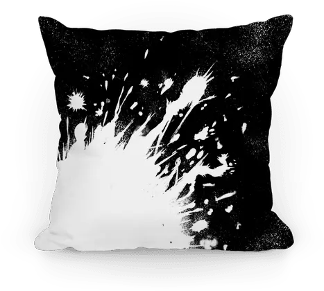  Paint Splatter Pillows Lookhuman Paint Splatter Face Mask Png Paint Splatter Png