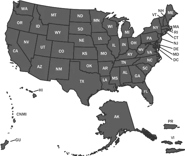  Locate A Port Of Entry Us Customs And Border Protection States Don T Have Background Checks Png Us Map Transparent Background