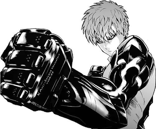  Genos One Punch Man Drawing Png Transparent