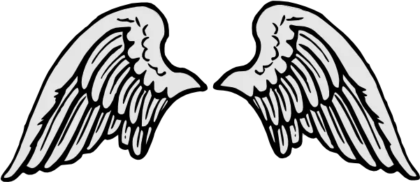  Stone Gray Angel Wings Clip Art Vector Clip Cartoon Angel Wings Png Angle Wings Png