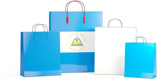  Shopping Bags With Flag Illustration Of Nicaragua Flag Png Shopping Bags Icon