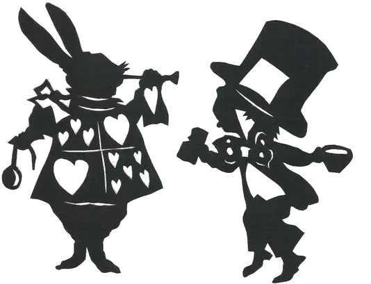  The Mad Hatter Alices Adventures In Wonderland White Rabbit Alice In Wonderland Black And White Png Alice In Wonderland Png