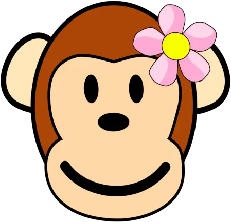  Girl Monkey Png Svg Clip Art For Web Download Clip Art Clipart Monkey Girl Head Icon Png