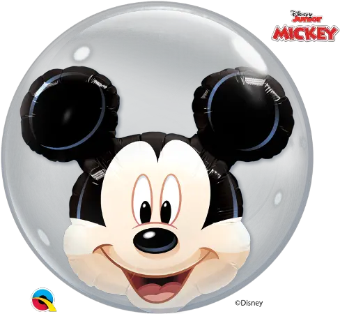  24 Double Bubble Mickey Mouse Mickey Mouse Helium Ballon Png Transparent Mickey Mouse