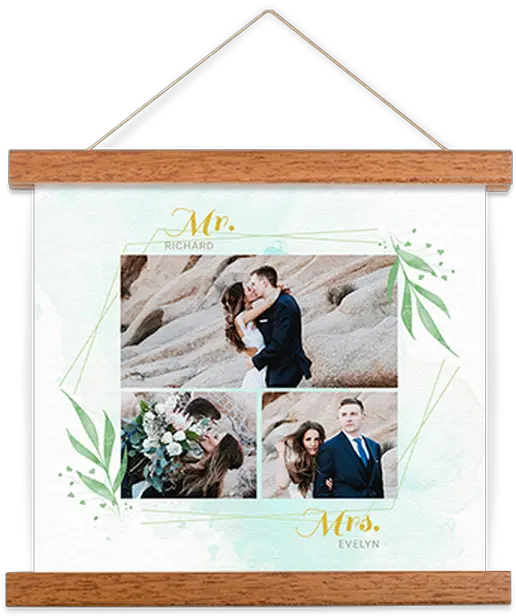  Two Become One Picture Frame Png Hanging Wood Sign Png