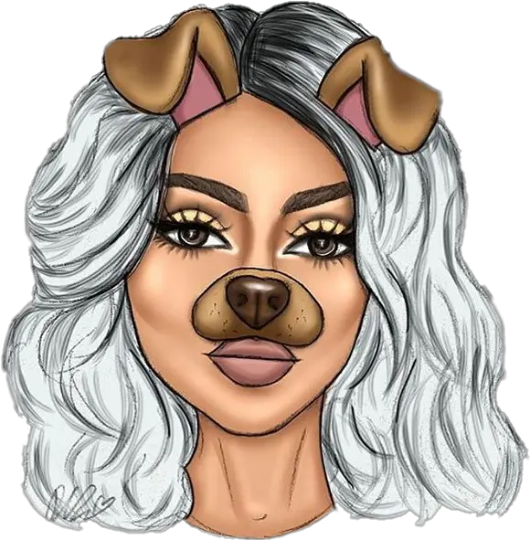  Tumblr Kylie Jenner Drawings Drawings With Snapchat Filters Png Kylie Jenner Transparent