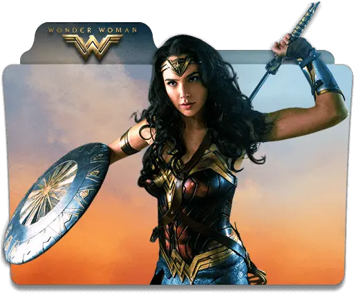  Wonder Woman Folder Icon Justice League Wonder Woman Gal Gadot Png Wonder Woman Transparent