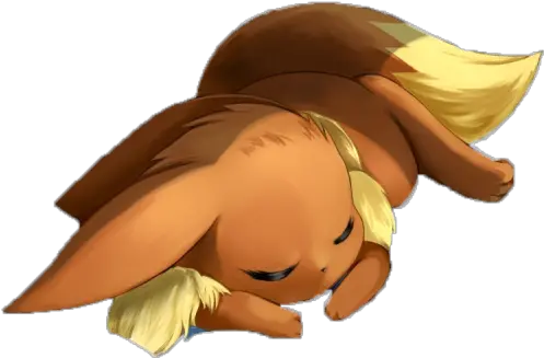  An Asleep Eevee Team Fortress 2 Sprays Pokemon Eevee Sleeping Png Eevee Png