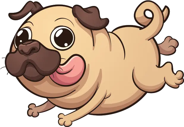  Puglife Pug Emoji U0026 Stickers By Salaheddine Lahrar Pug Cartoon Png Dog Emoji Png