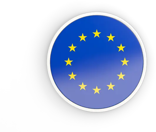  Round Icon With White Frame Round Europe Flag Icon Png Eu Icon