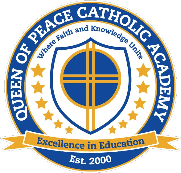  Queen Of Peace Catholic Academy U2013 Where Faith And Knowledge Emblem Png Peace Logo