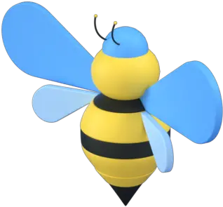  Bee Free Icon Of 3d Icons Happy Png Free Bee Icon