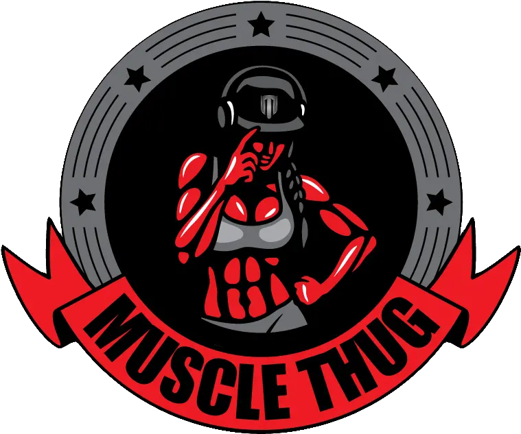  Female Muscle Thug Logo Illustration Png Thug Life Logo