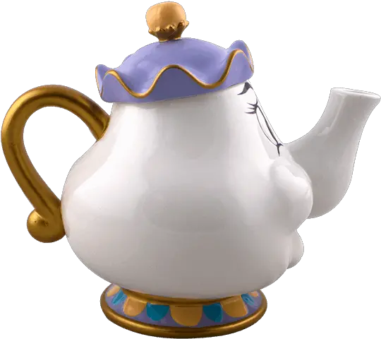  Disney Beauty And The Beast Mrs Potts Ceramic Teapot Teapot Packshot Png Beauty And The Beast Transparent