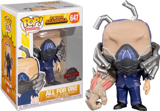  My Hero Academia All For One Pop All For One Charged Funko Pop Png My Hero Academia Logo Png