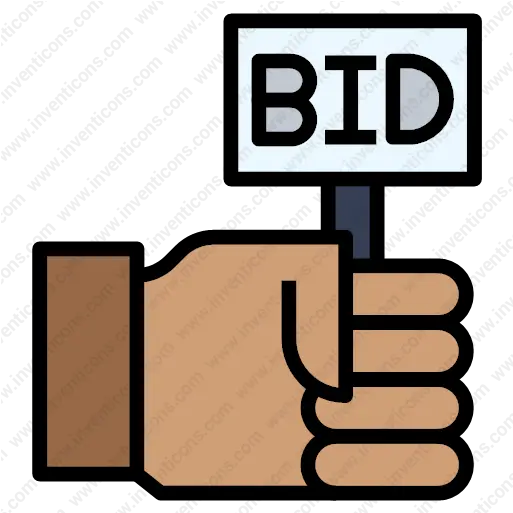  Download Bid Vector Icon Inventicons Vertical Png Bid Icon