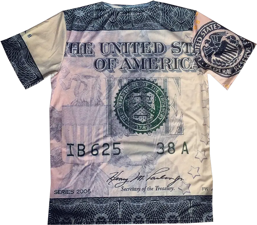  Dollar Bill Kiss Cut U0026 Sew Top Five Dollars Bill Murray Short Sleeve Png Cut And Sew Icon