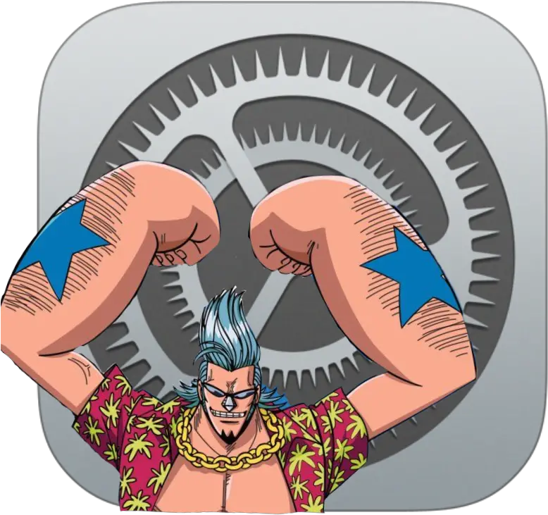  Franky Settings App Icon One Piece Wallpaper Iphone Apple Transparent Ios Settings Icon Png One Piece Icon