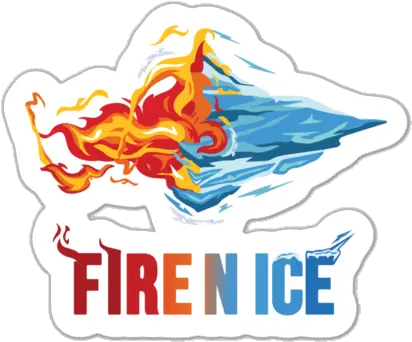  Fire N Ice Stickers Language Png Fire And Ice Logo