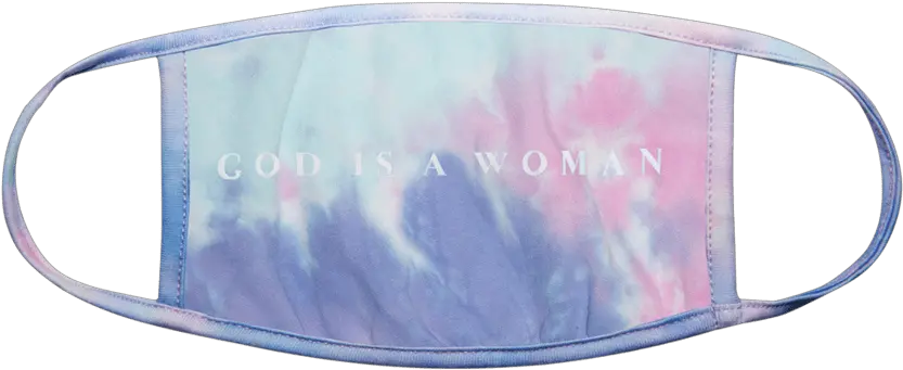  God Is A Woman Tie Dye Mask Ariana Grande Released Her Masque Ariana Grande Merch Png Tie Dye Png